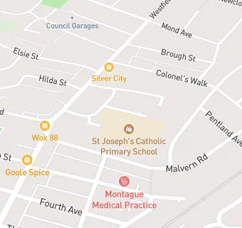 map for St Joseph's Catholic Primary School