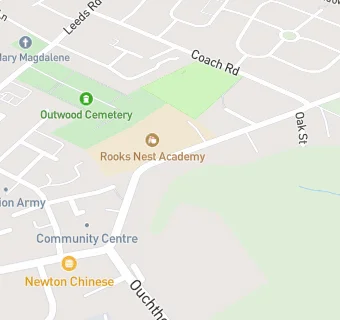 map for Rooks Nest Academy