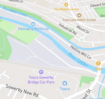 map for Sowerby Bridge Cricket Club