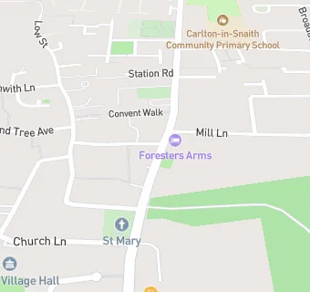 map for Beech Tree Surgery - Carlton Branch