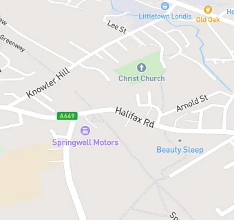 map for Liversedge Parish Church Social Centre