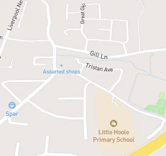 map for Little Hoole CP School