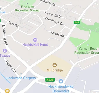 map for Healds Hall Hotel