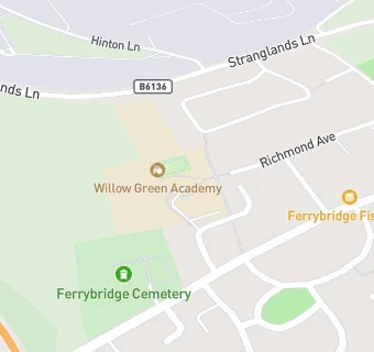 map for Knottingley Ferrybridge Roundhill Junior School