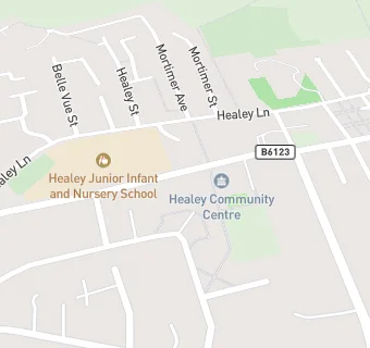 map for Healey Pre School