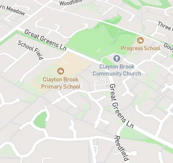 map for Clayton Brook Surgery