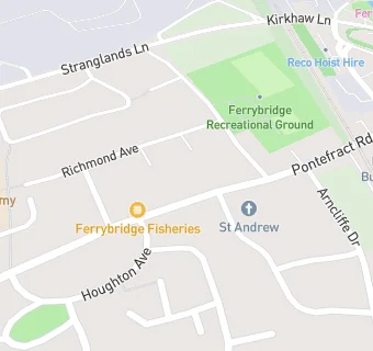 map for Ferrybridge Fisheries