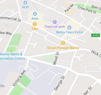 map for Batley Food Bank