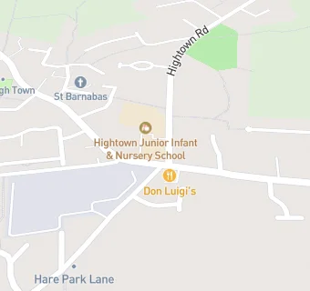 map for Hightown Junior Infant & Nursery School