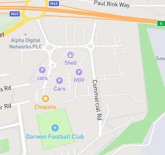 map for Shell Darwen