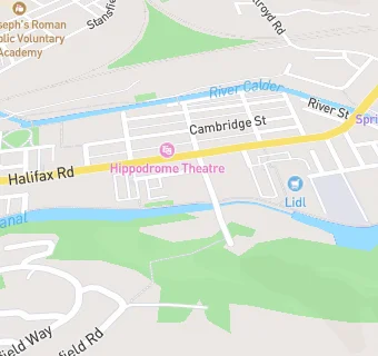 map for Todmorden Group Practice