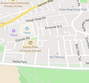 map for Savile Park Primary School