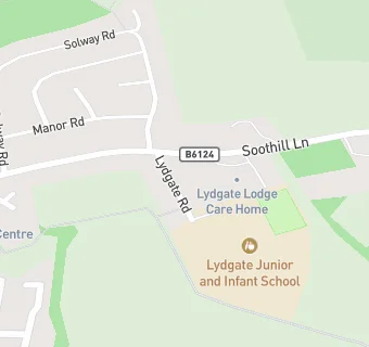 map for Lydgate Junior And Infant School