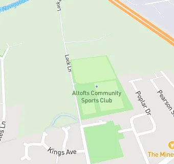 map for Altofts Sports Club