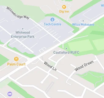 map for Castleford Rugby Union Fc