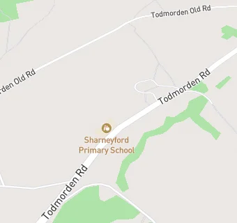 map for Sharneyford County Primary School