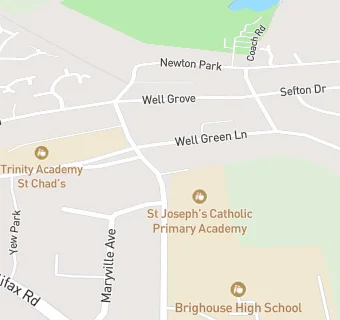 map for St Joseph's Catholic Primary School, Brighouse