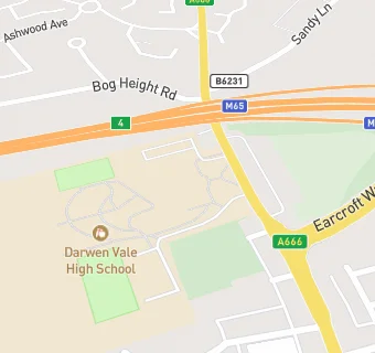 map for Darwen Vale High School