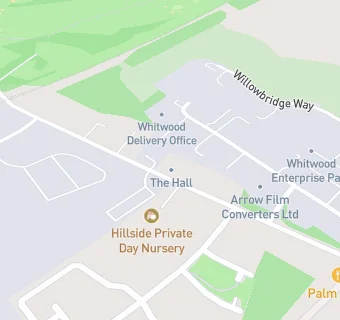 map for Whitwood Hall