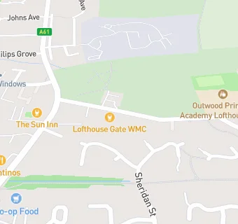 map for Lofthouse Gate Sports & Social Club