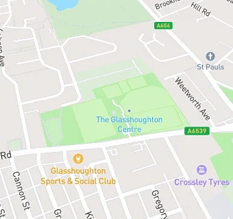 map for Glasshoughton Centre For Healthy Living