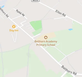 map for Belthorn Academy Primary School