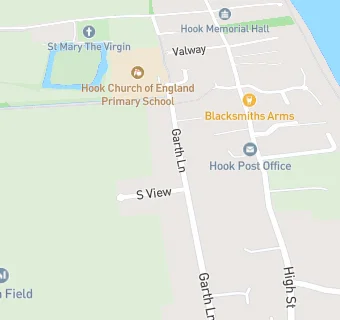 map for Hook C. E Primary School