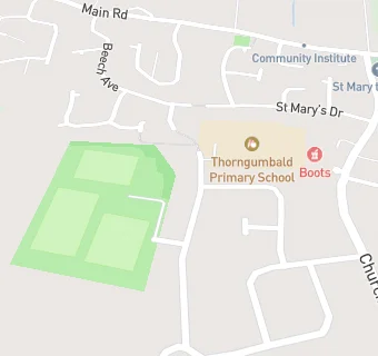 map for Thorngumbald Primary School