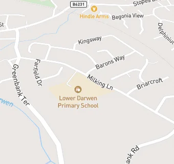 map for Lower Darwen Primary School