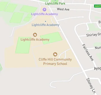 map for Cliffe Hill Community Primary School