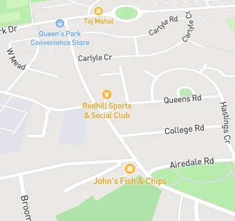 map for Redhill Sports & Social Club