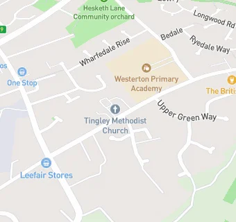 map for Tingley Methodist Church