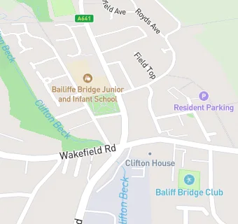 map for Bailiffe Bridge Junior and Infant School