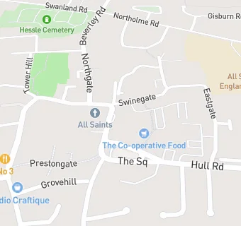 map for Mydentist, Southgate, Hessle