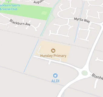 map for Hunsley Primary