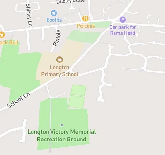 map for Longton County Junior School