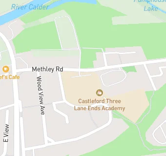 map for Castleford Three Lane Ends Academy