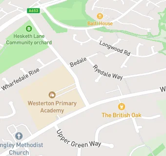 map for Westerton Primary Academy