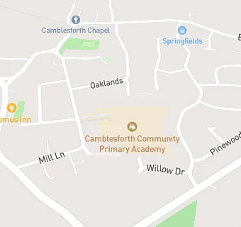 map for Camblesforth Community Primary Academy