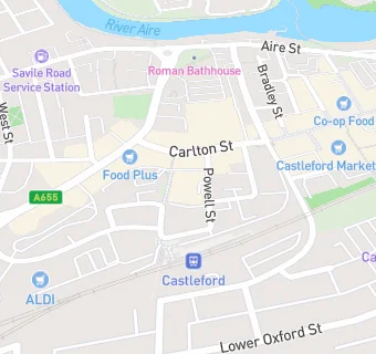 map for Castleford Medical Practice