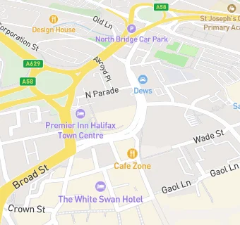 map for {My}Dentist, Broad Street Plaza, Halifax