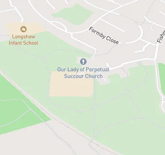 map for Our Lady of Perpetual Succour Roman Catholic Primary School Blackburn