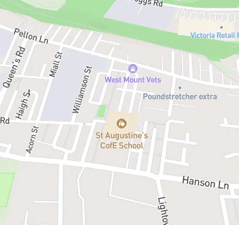 map for St Augustine's CofE School