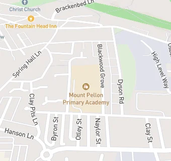 map for Mount Pellon Primary Academy