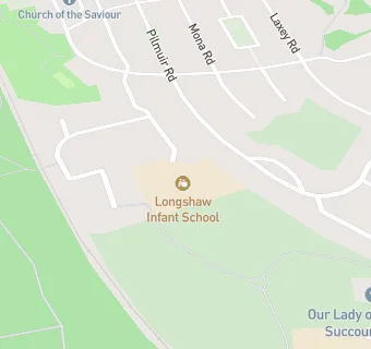 map for Longshaw Infant School