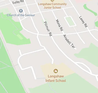 map for Longshaw Infant School