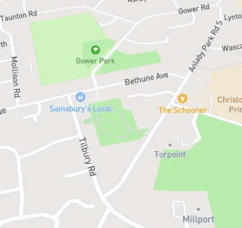 map for Tilbury Primary School