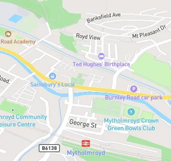 map for Asda Express Mytholmroyd