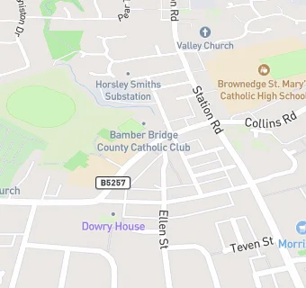 map for Lancashire Catering (St Mary and St Benedict's Roman Catholi