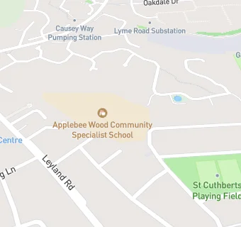 map for Applebee Wood Community Specialist School